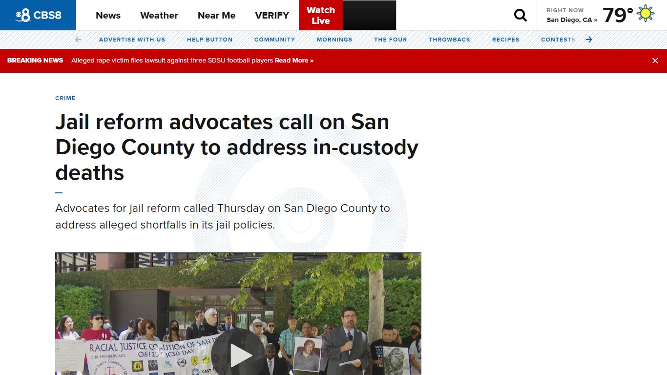 Jail reform advocates call on San Diego County to address in-custody deaths